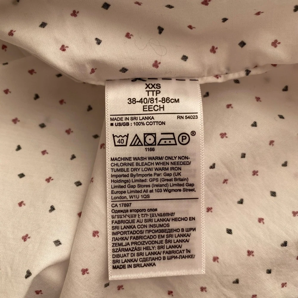 Banana Republic Luxe Poplin Shirt (Size XXS)